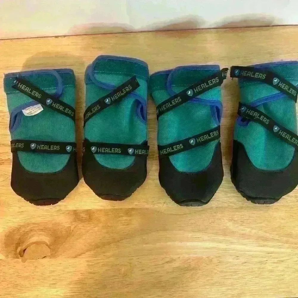 HEALERS Urban Walkers Dog Blue Waterproof Boots Set of 4 -‎ Protection